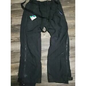 VTG Patagonia Nylon Side Zip Bib Ski Snow Pants w/ Suspenders Men's Size 38